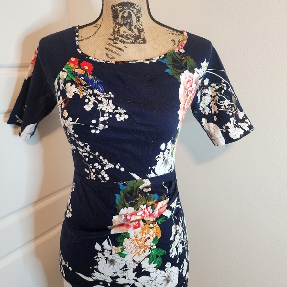 UTTAM Boutique Floral Cocktail Dress size US 2/4 - Picture 4 of 11
